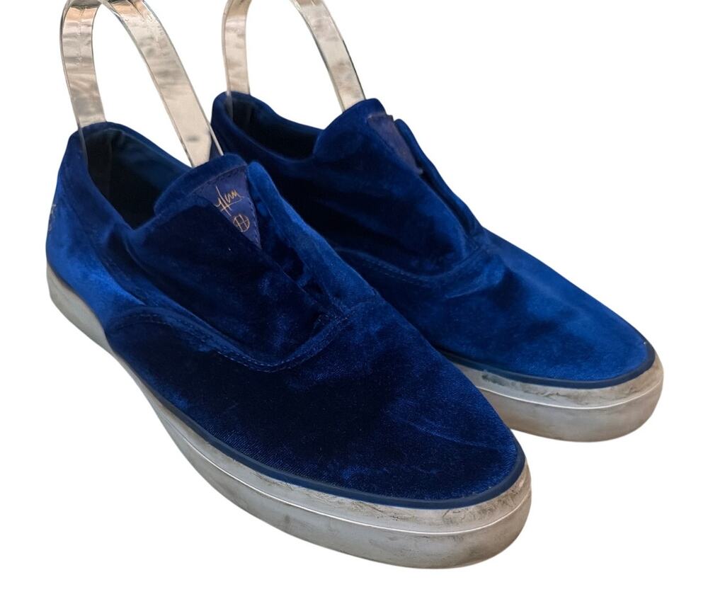 HUF Dylan Slip-On Blue Velvet Skate Shoes Men's Size 8 Rieder